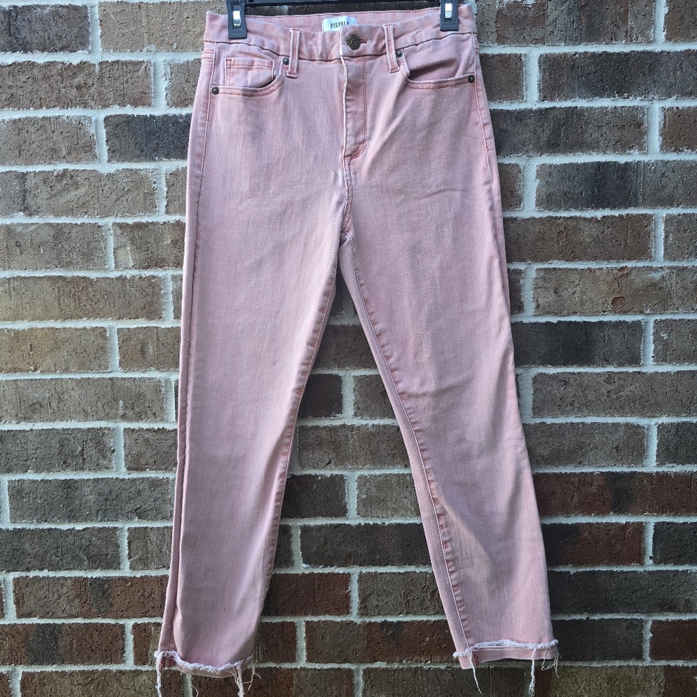 Pistola Light Pink Ankle Jeans Size 30 Cropped Stretch Denim